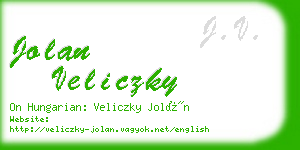 jolan veliczky business card